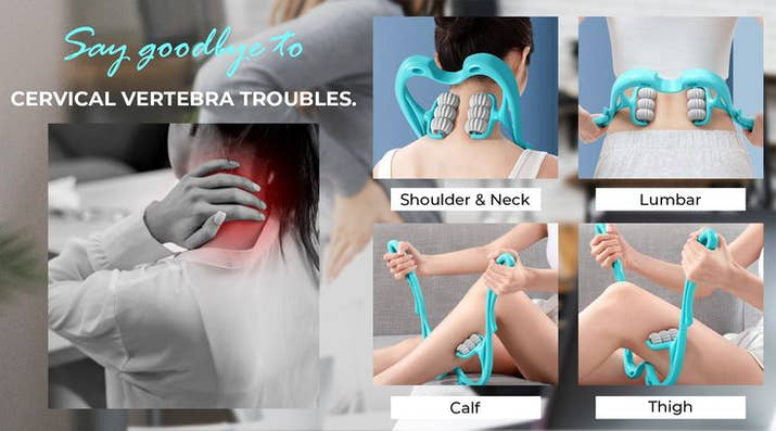 Six-wheel Neck Massager